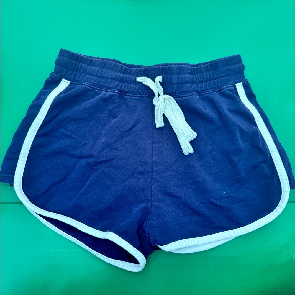Women's Elastic Waist White Outline Active Lounge Shorts